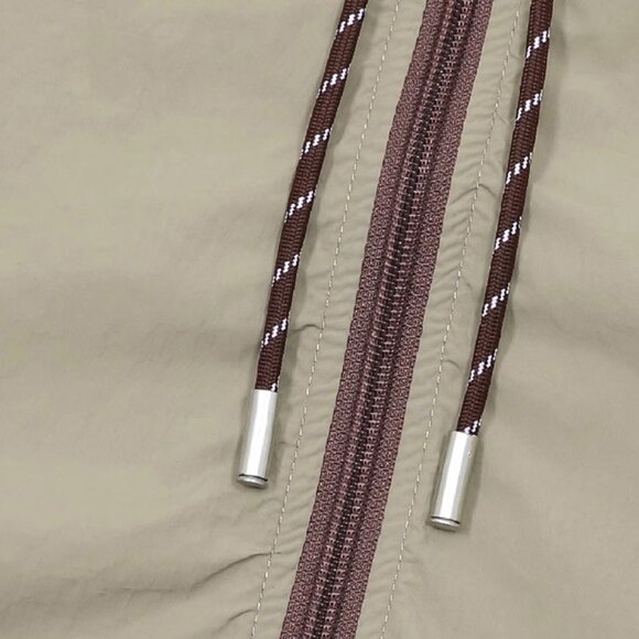 B.Sure Khaki Hooded Jacket And Shorts Set - Picture 4 of 4